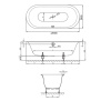 Стальная ванна Bette Lux Oval 190x90 3467-000PLUS