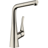 Смеситель для кухни hansgrohe Metris M71 320 1jet sBox 73812800 с вытяжным изливом сталь