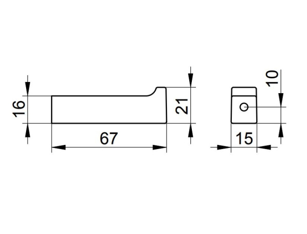 Крючок для ванной Keuco Edition 11 11116370000 черный матовый