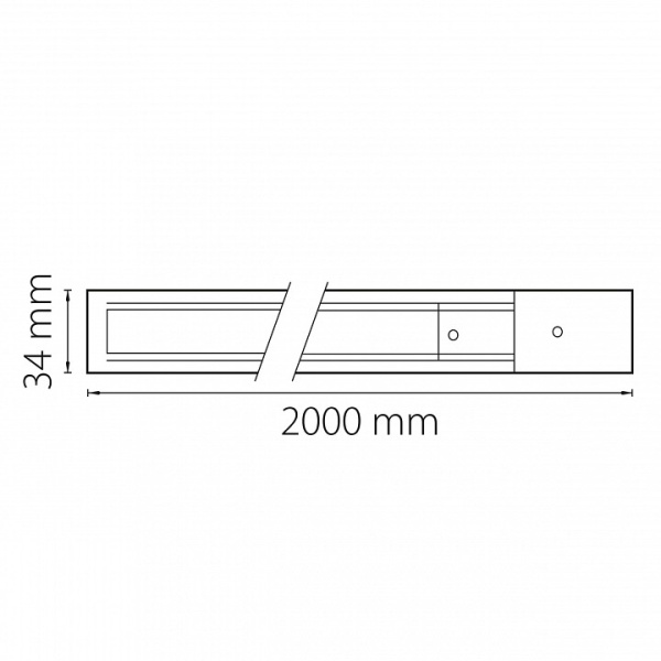 Трек накладной Lightstar Barra 502028-T