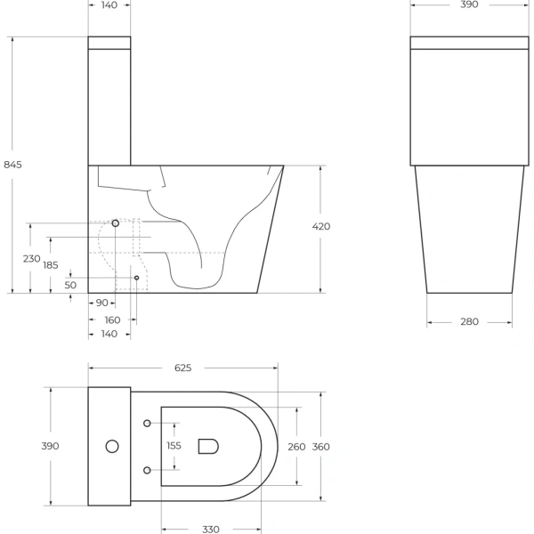 Унитаз напольный BelBagno Flay-R BB2149CP-TOR/SC безободковый, без бачка, торнадо, с сиденьем микролифт, белый