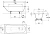 Стальная ванна Kaldewei Eurowa 150x70 mod. 310-1 119612030001