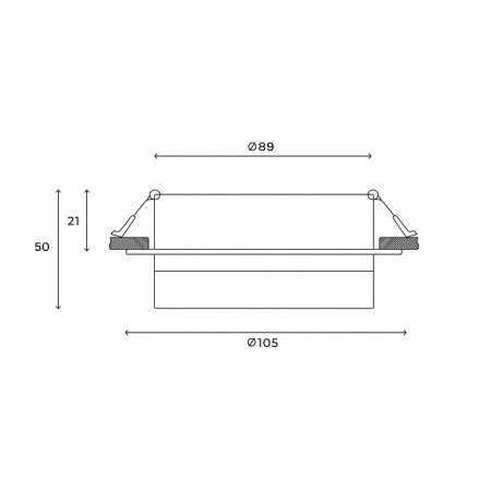 Встраиваемый светильник Hesby Lighting Nimbus HSBL_0129