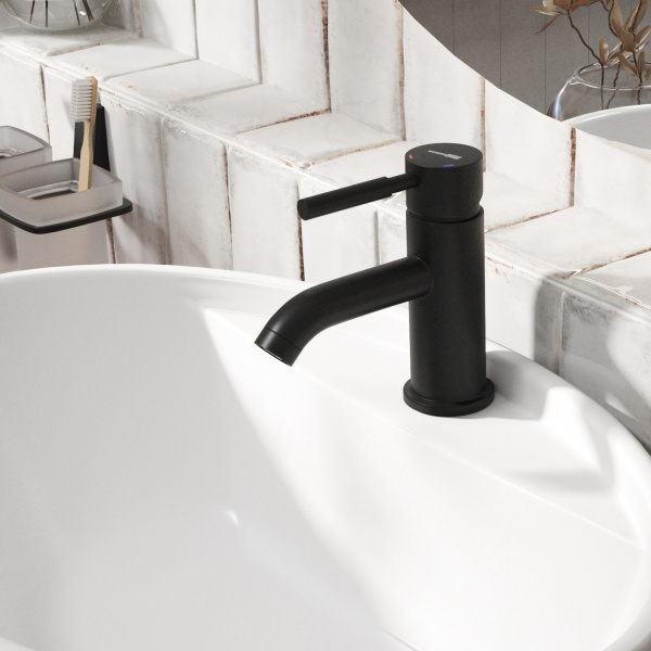 Смеситель для раковины WasserKRAFT Gollach 3305 черный