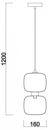 Подвесной светильник Freya Lumen FR5215PL-01BS
