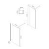 Душевая перегородка Vincea Walk in VSW-1H100CG