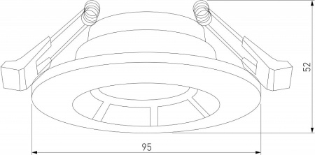 Встраиваемый светильник Elektrostandard Asimo a064265