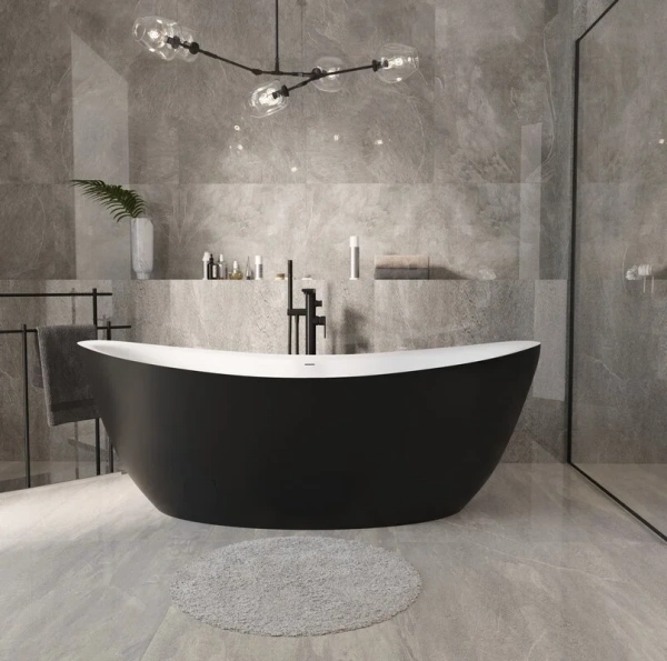 Акриловая ванна Grossman Galaxy 180х85 GR-1402MB белый, черный