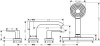 Смеситель для ванны hansgrohe Vivenis 75444670 матовый чёрный