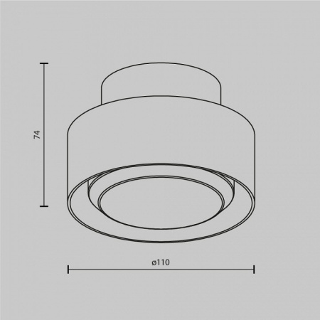 Накладной светильник Maytoni Space C092CL-GX53-W