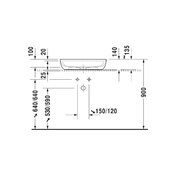 Раковина Duravit Luv 60 380600000