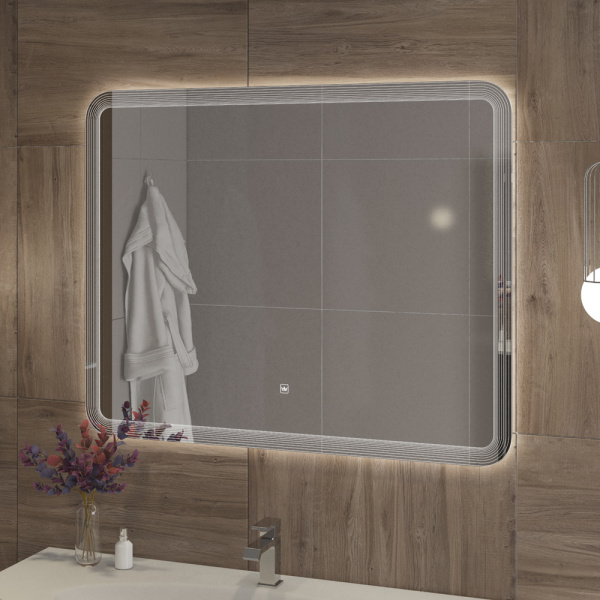 Зеркало Cezares Duet 120 CZR-SPC-DUET-1200-800-LED-TCH c подсветкой