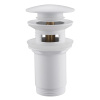 Донный клапан Abber AF0010W с переливом белый