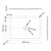 Душевой поддон WasserKRAFT Dinkel 58T 58T07