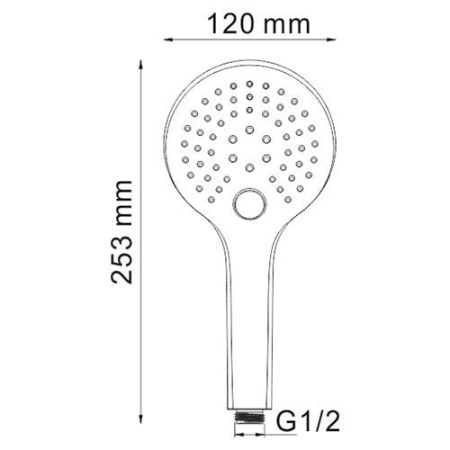 Лейка для душа WasserKRAFT A061