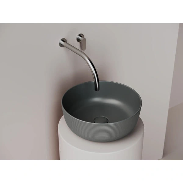 Раковина-чаша Ceramica Nova Element CN6073MDH 35,6x35,6 см, накладная, темный антрацит матовый