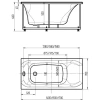 Акриловая ванна Aquatek Альфа ALF140-0000057 140x70 см, белый