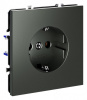 Розетка с заземлением без рамки Voltum S70 VLS040106