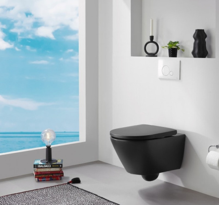 Подвесной унитаз Duravit D-Neo 2577098900 антрацит матовый