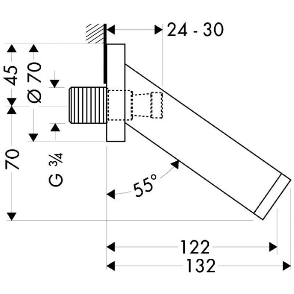Излив для ванны Axor Starck 10410000