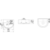Раковина CeramaLux 7781 30x25,5 см, рукомойник, белый