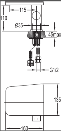 Смеситель для раковины Cezares Cascado CASCADO-F-LS-01-W0