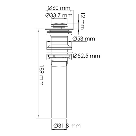 Донный клапан WasserKRAFT A250 черный