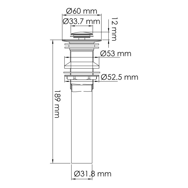 Донный клапан WasserKRAFT A252 бело-золотой