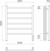 Ватикан П6 500х650 электро Полотенцесушитель TERMINUS