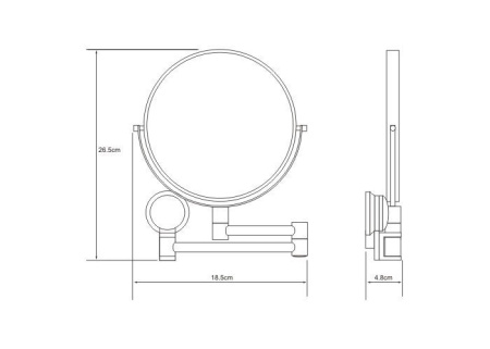 Зеркало для ванны WasserKRAFT K-1000