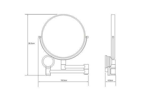 Зеркало для ванны WasserKRAFT K-1000