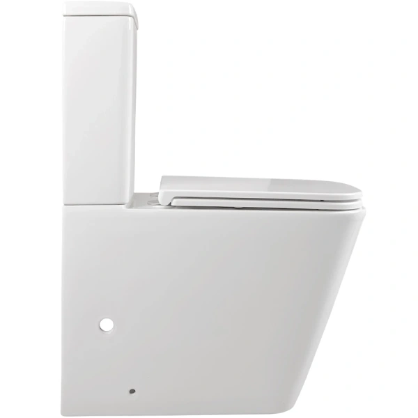 Унитаз-компакт Terminus Ватикан 12F61x36W безободковый, торнадо, с сиденьем микролифт, белый