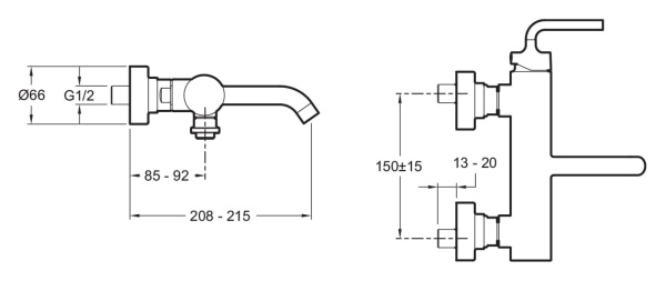 Смеситель для ванны Jacob Delafon PURIST E14589-4A-CP