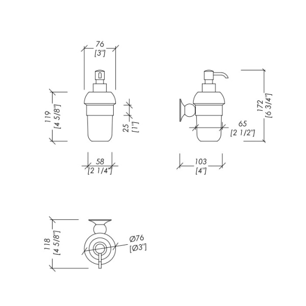 Дозатор Devon&Devon New York NY130CR хром