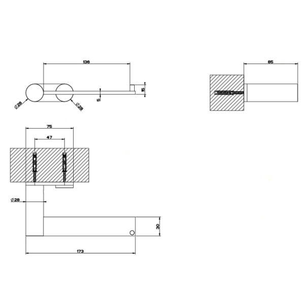 Держатель туалетной бумаги Gessi 316 54749#239 полированная сталь