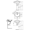 Раковина 55x45 см Vidima Seva Fresh W401661