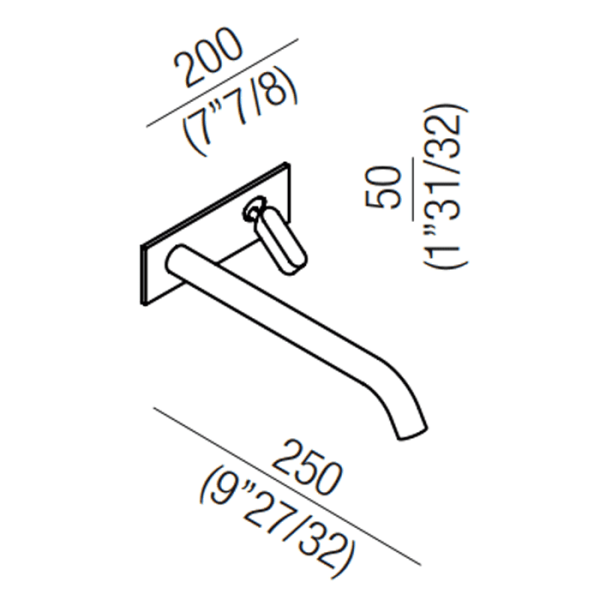 Смеситель для раковины Agape Square ARUB1116A