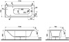 Акриловая ванна Vitra Optimum Neo 170x70 64530001000