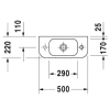 Раковина 50x22 см Duravit Happy D.2 0711500000