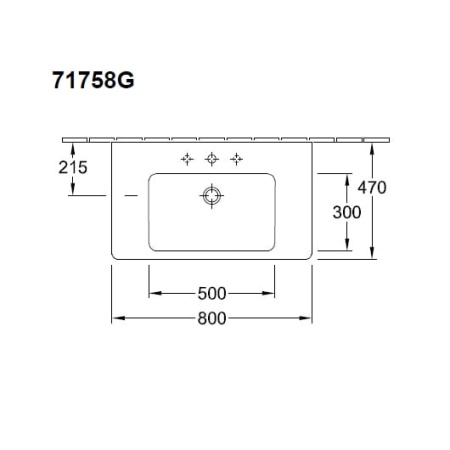 Раковина Villeroy&Boch Subway 2.0 71758G01