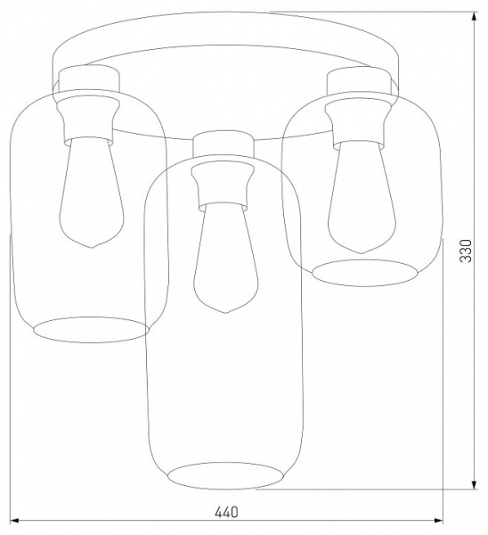 Потолочная люстра TK Lighting Marco 3318 Marco Green