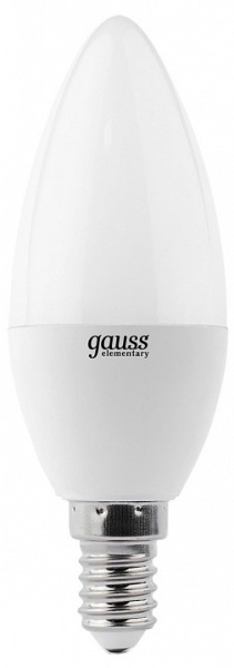 Лампа светодиодная Gauss Led Elementary Candle E14 10Вт 3000K 33110