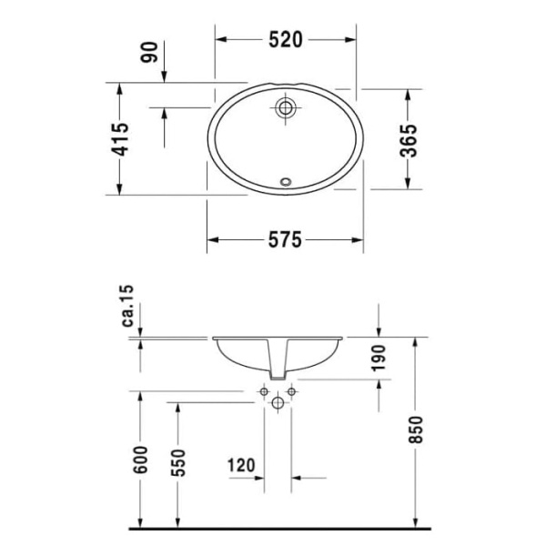 Раковина Duravit 1930 57 0481570000