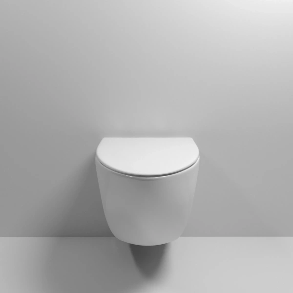 Унитаз подвесной Grossman GR-4456S безободковый, с сиденьем микролифт, белый