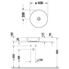 Раковина Duravit D-Neo 40 2371401370 антрацит матовый