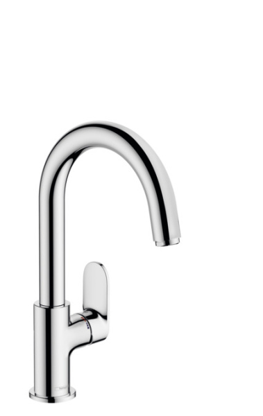 Смеситель для раковины hansgrohe Vernis Blend 71554000 210 со сливным гарнитуром хром
