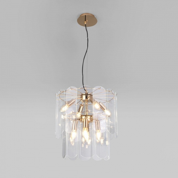 Подвесная люстра Eurosvet Claire 60170/8 золото