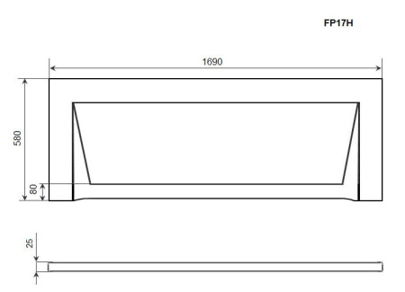 Панель фронтальная Timo FP17H белый