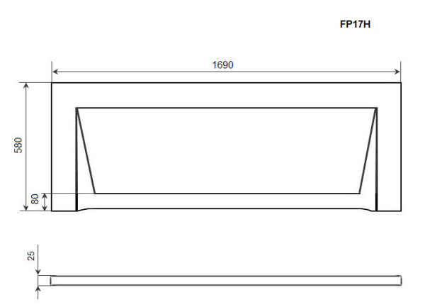 Панель фронтальная Timo FP17H белый