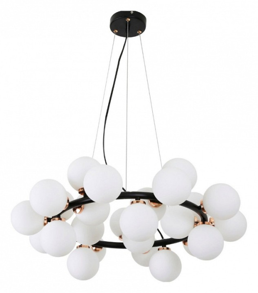 Подвесная люстра LUMINA DECO Marsiada LDP 6033-25 BK+MD